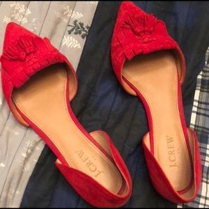 J. Crew flats, true red color